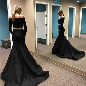 Black Rachel Allan gown size 0